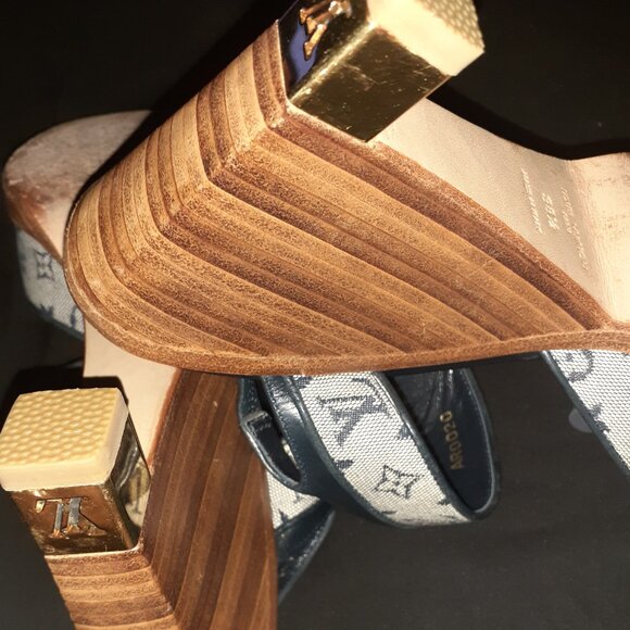 LOUIS VUITTON SLAAAY SANDALS....38.5/8.5 - Picture 3 of 5